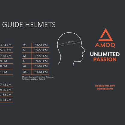 AMOQ meteor V2 helm axis zwart/rood glanzend